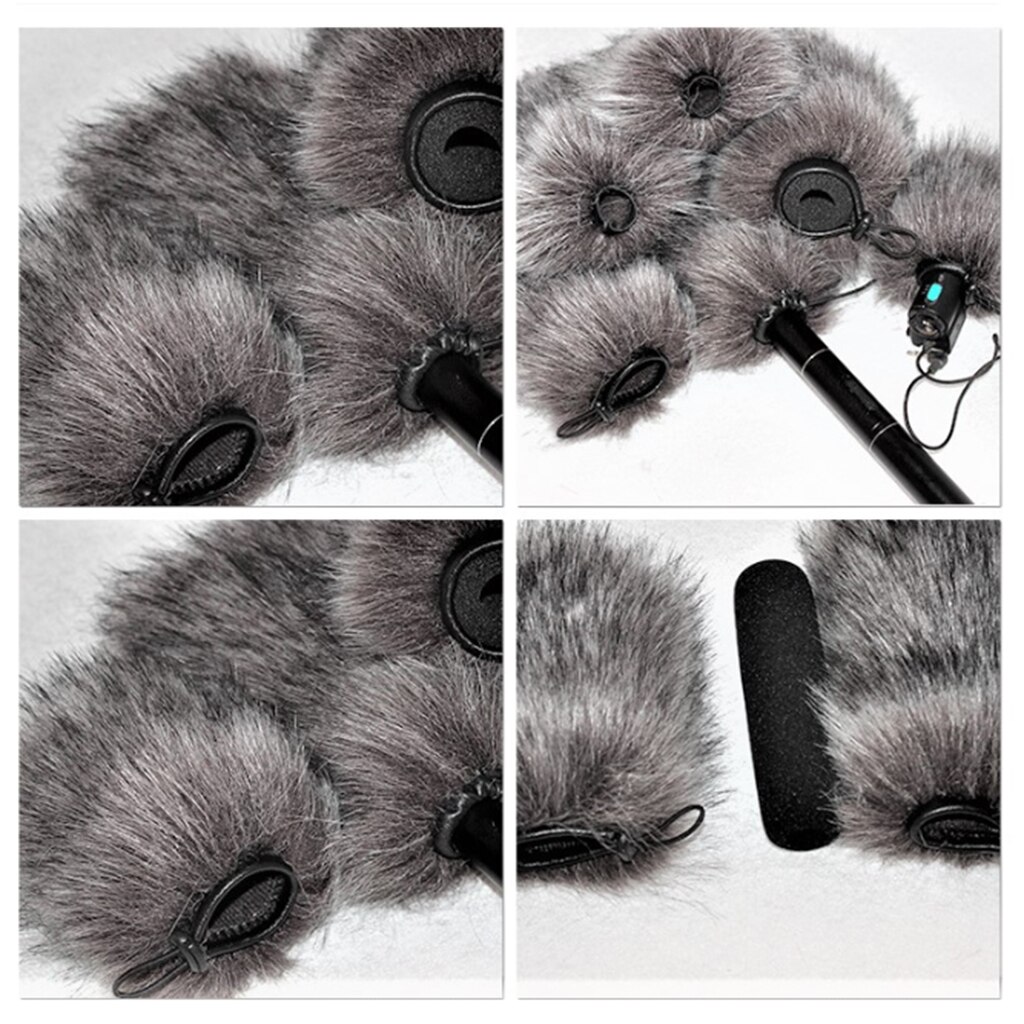 Outdoor Furry Microphone Windscreen Muff fits Zoom H5 H6 Mic Windscreen Wind Cover for Zoom H5 H6 and More