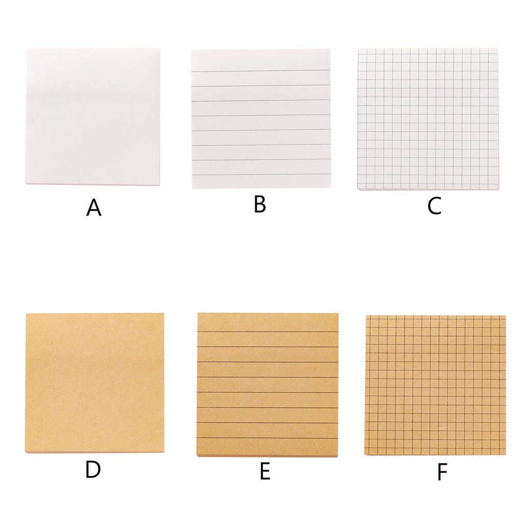 Sticky Paper Notepad Grid Tabs Sticky Notes Memo Pad Stationery Memo Pads Sheets Notepad Stationary Office Note Pad#0427y30