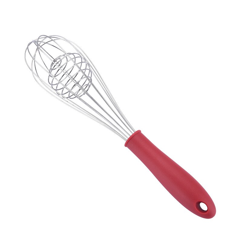 Stainless Steel+Silicone Cooking Utensil Kitchen Tools Turner Soup Spoon Strainer Pasta Server Egg Beater Spatula Food Tongs Red