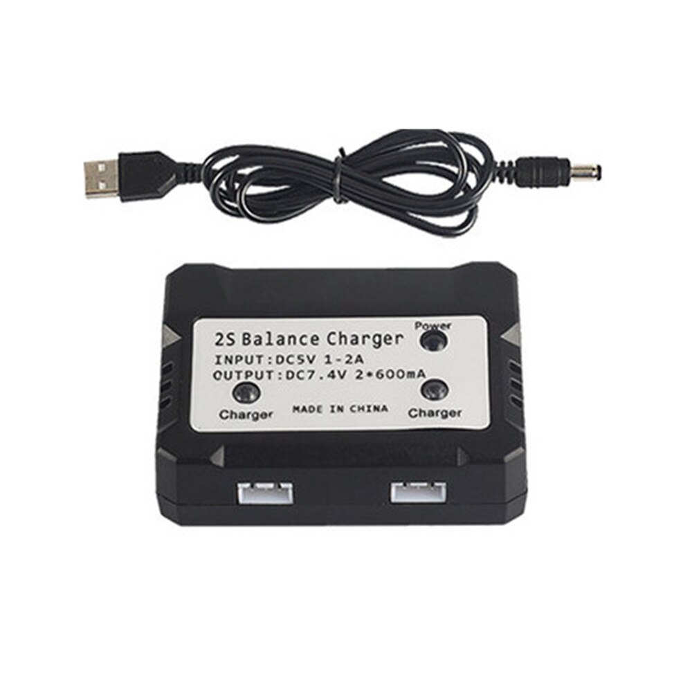 Päivitetty rc lipo akku 2s 7.4v 2700 mah ja 7.4v laturia wltoys 12428 12423 rc auto feiyue 03 q39 päivitys osat akku