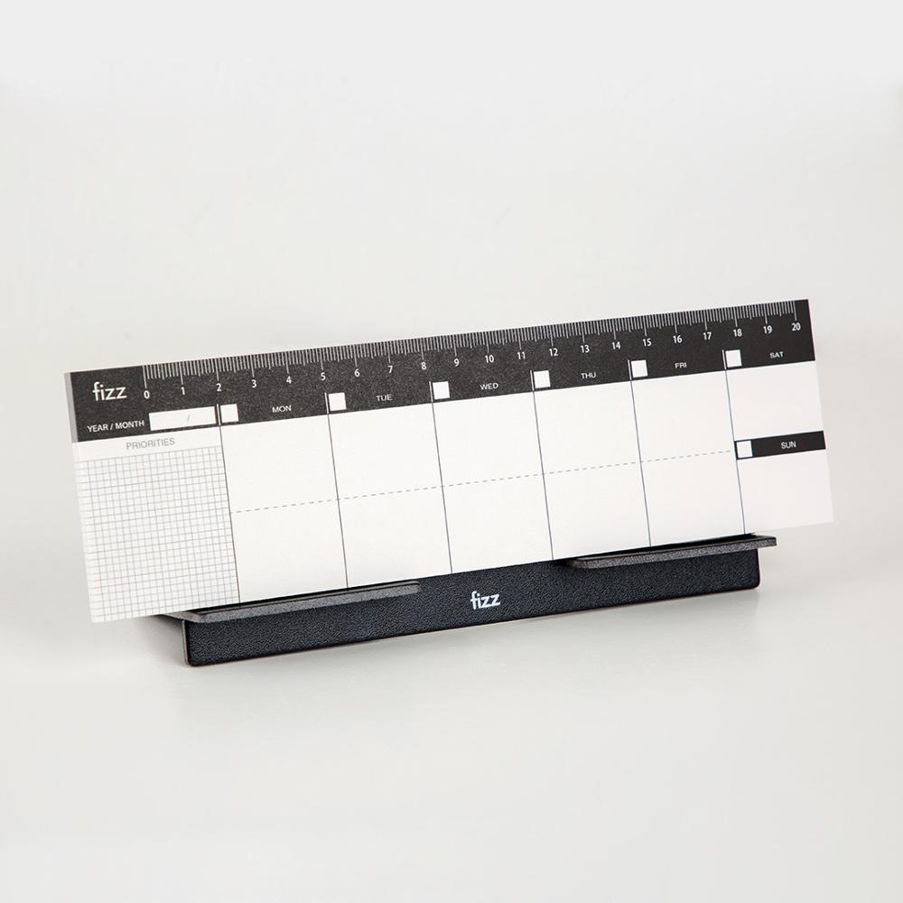 Fizz Desktop Weekly Planner Benchtop Week Plan Notebook Booklet Planning Scale Mark Bracket Type 60Page Tearing: Default Title