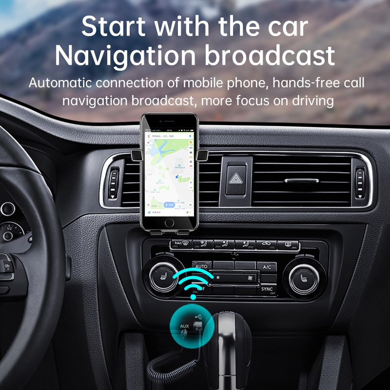 JaJaBor USB Auto kabellos Audio- Adapter Empfänger Lautsprecher Audio- Absender Bluetooth-kompatibel 5,0 3,5mm AUX Wagen Bausatz