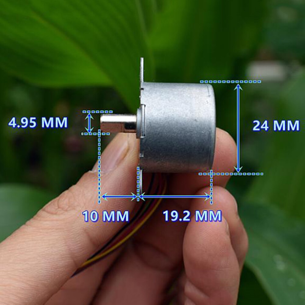 Mini 4 Phase 5 Wire Electric Stepping Gear Motor Speed Reducer Tiny 24BYJ DC 12V Stepper Geard Motor DIY Crystal Ball Robot