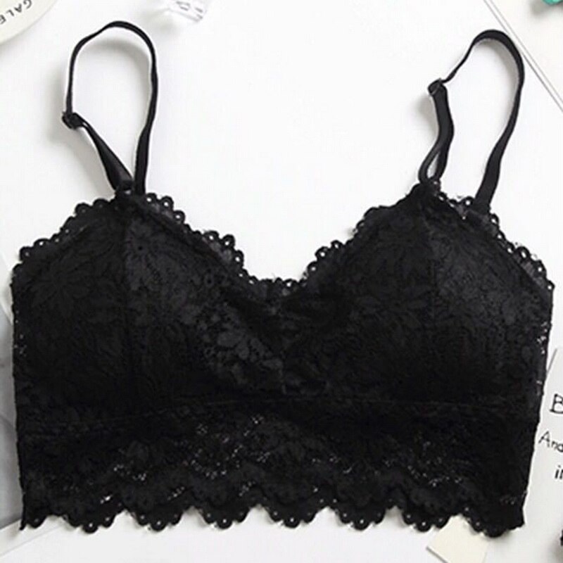 Lace Push Up Wireless Bras For WomenTop Sexy Women One Size Bralette Underwear Lingerie Full Cup Bra