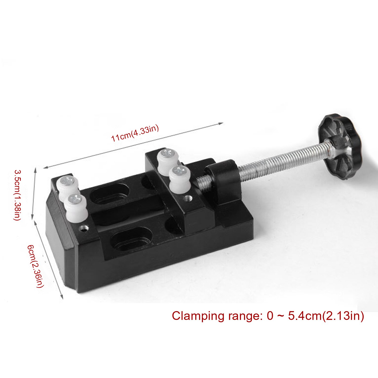 Pliers Mini Bench Vice Vise Table Vise Flat Jaw Clamp Securing Clip Black Aluminum Alloy Bench Vice