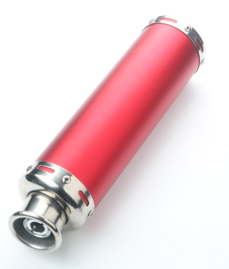 Scooter 88 X 300mm muffler exhaust pipe for ATU Level 100 50cc China GY6 139QMA 139QMB 4 stroke (ZS50QT) 4-stroke: Red exhaust pipe