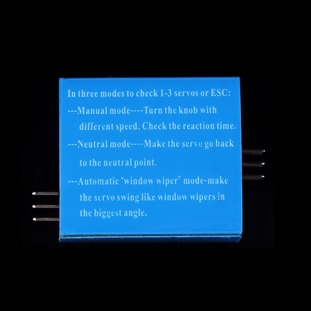 Digital Multi Servo Tester 3CH ECS RC Consistency Master Speed Controler Power Channels CCMP Meter Checker