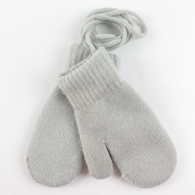 Kinderwinter dikke gebreide kasjmier dubbele lagen warme handschoenen voor kinderen schattige handschoenen met lange vingers wanten