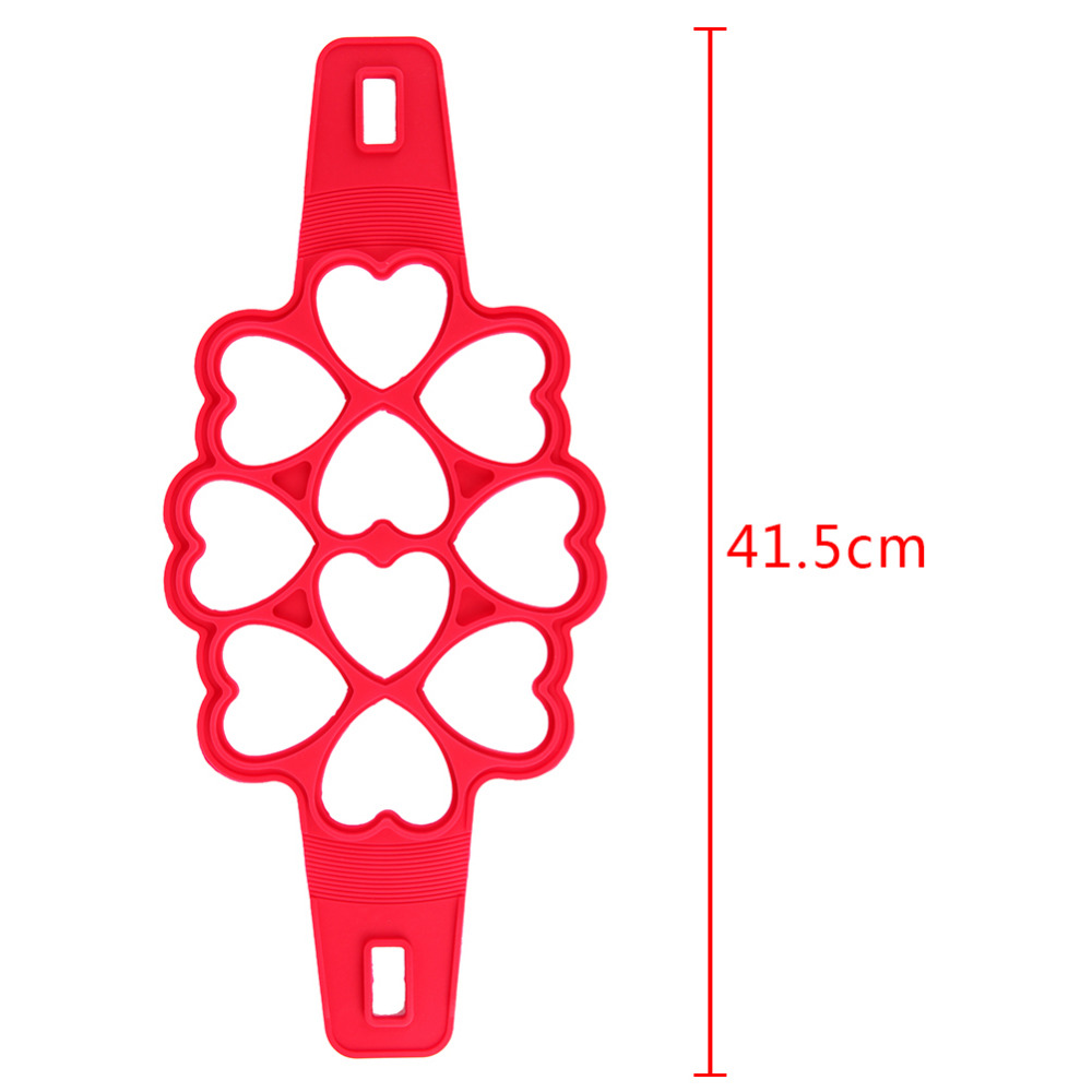 4/7 löcher Antihaft Pfannkuchen Hersteller Formen Silikon bilden für braten Pfanne Runde/Platz/Herz/Blume bilden Schimmel DIY Kochen Spielereien