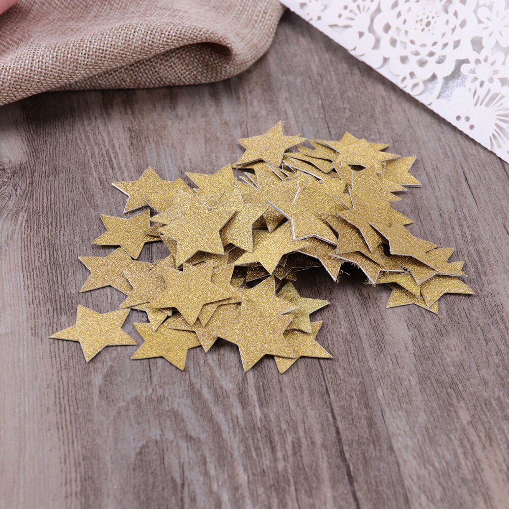 100pcs Confetti Useful Glitter Confetti Silver Confetti for Party Home Bedroom