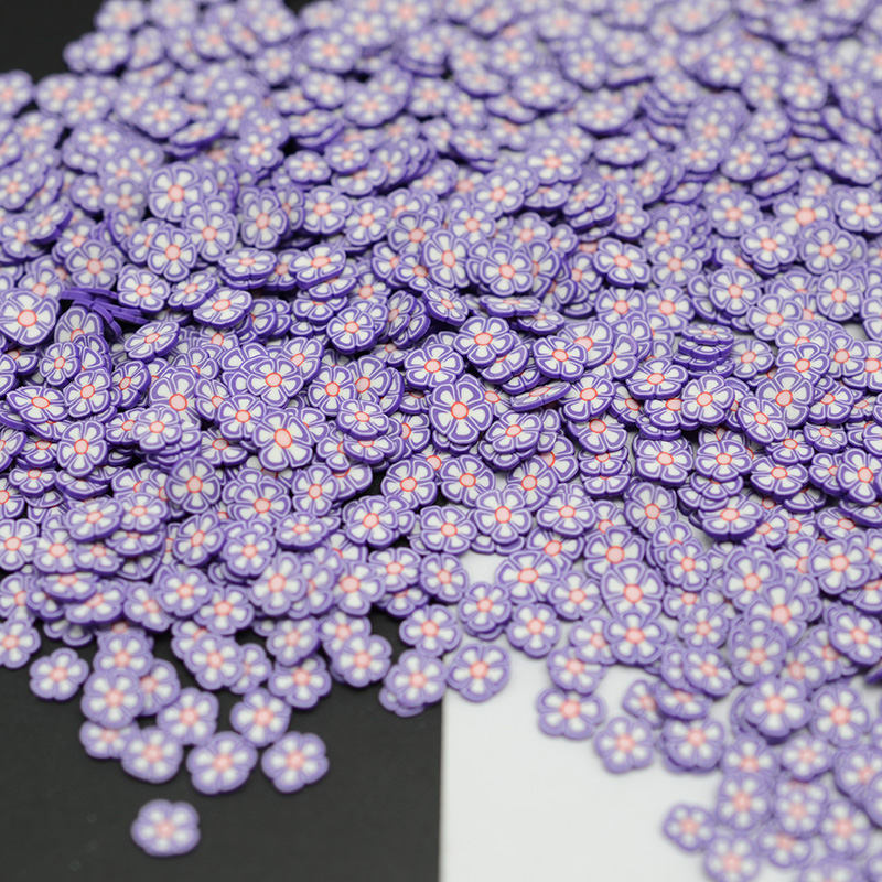 Nice Cute Nail Art Polymer Clay Flowers slice DIY Cute Decor Decals , Clay Scrapbook Decoration: 18