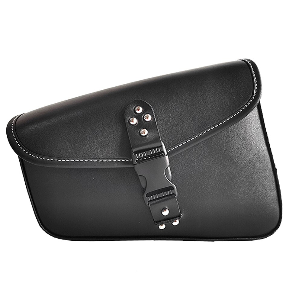 Brown Leather Motorcycle Saddle Bag Side Luggage Tool Bag For Harley Sportster XL 883 XL1200