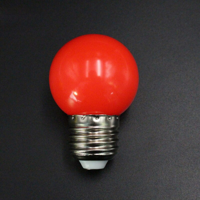 E27 Led-lampen-E27 1 W Pe Frosted Led Globe Kleurrijke Wit/Rood/Groen/Blauw/ ylellow Lamp 220 V-1 Pcs