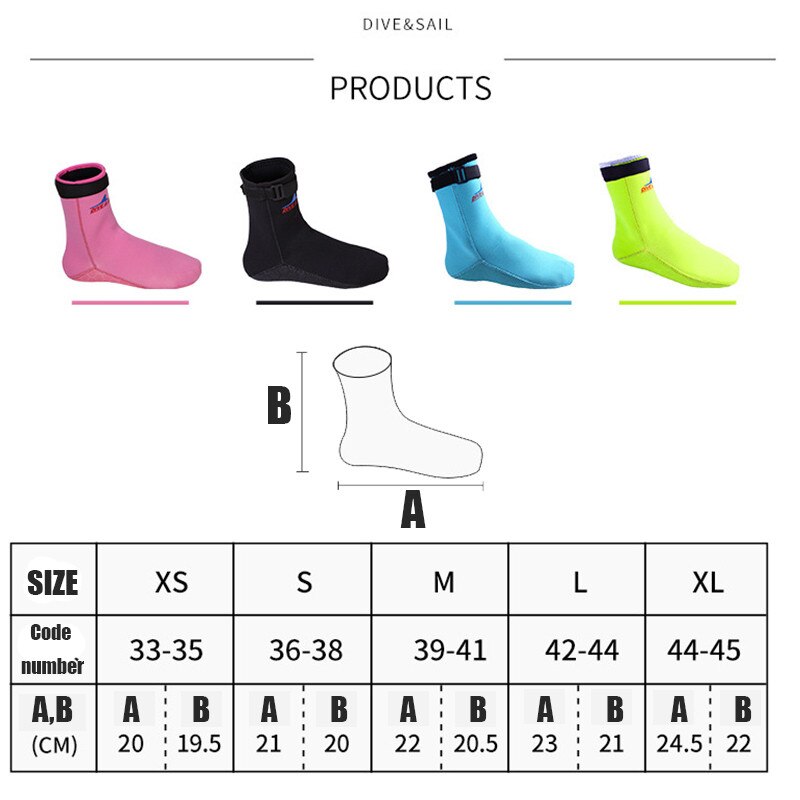 3Mm Neopreen Sokken Duiken Anti-Slip Zwemmen Laarzen Sok Snorkelen Water Schoenen Surfen Laarzen Warme Sok Zwemmen Strand sok