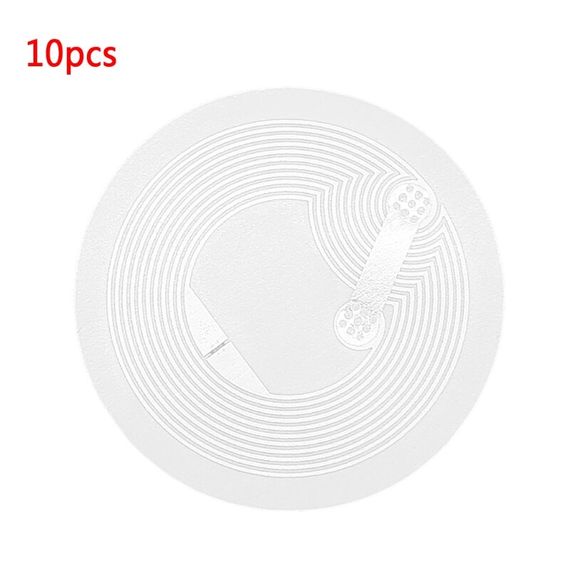 Étiquette autocollante NFC NTAG213 pour carte de contrôle d'accès, étiquette RFID pour patrouille, 4x 7e, 10 pièces: Ntag215