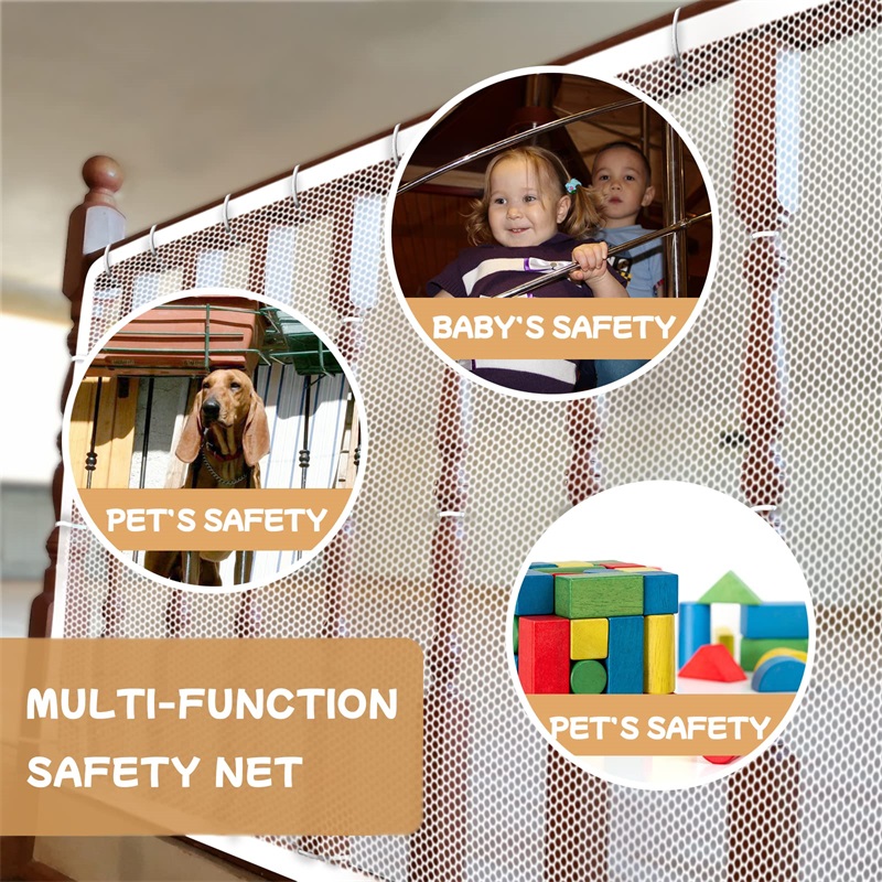 Child Safety Protective Net Multipurpose Durable Stair Balcony Banister Rail Guard Kids Stair Protection Safe Fine Mesh