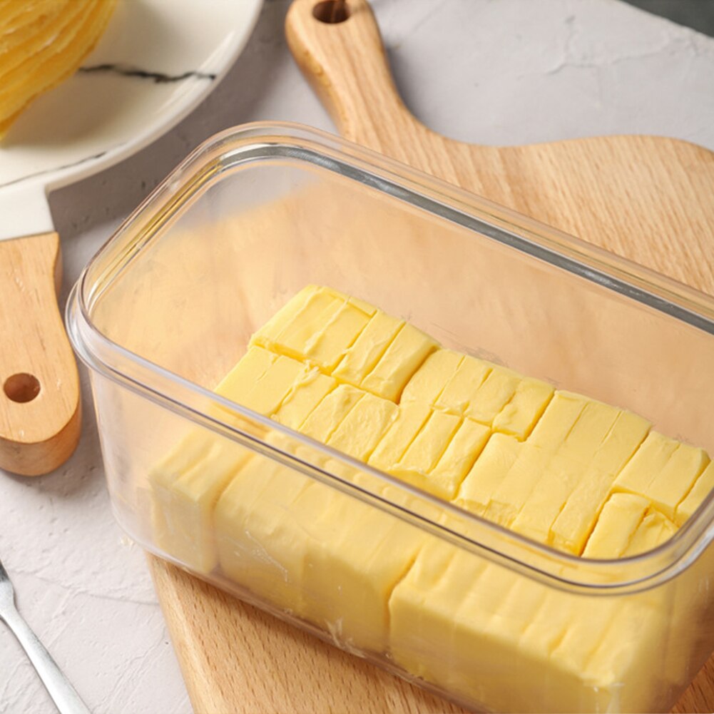Picknick Boter Thuis Clear Container Bakken Tool Verzegeld Voedsel Opbergdoos Behoud Koelkast Keuken Houden Verse Rechthoekige