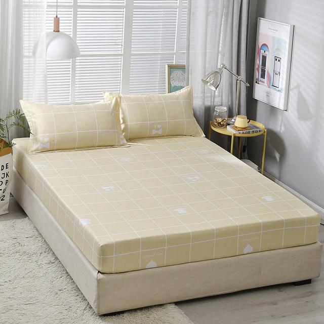 25 lakan med örngott elastiska band lakan mjuka polyester lakan tryck bäddmadrass set: Röd / 120 x 200cm