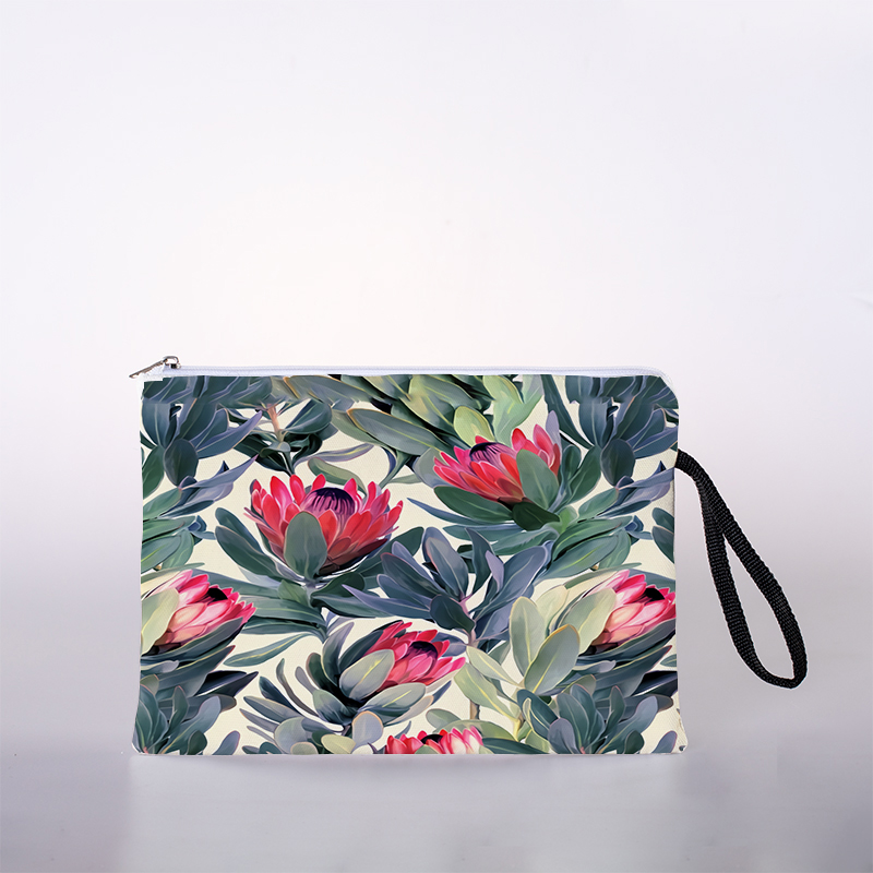 Groene Plant Print Cosmetische Tas Reizen Outdoor Meisje Dames Cosmetische Tas Toiletartikelen Opbergtas Dames Opslag Cosmetische Box: 1