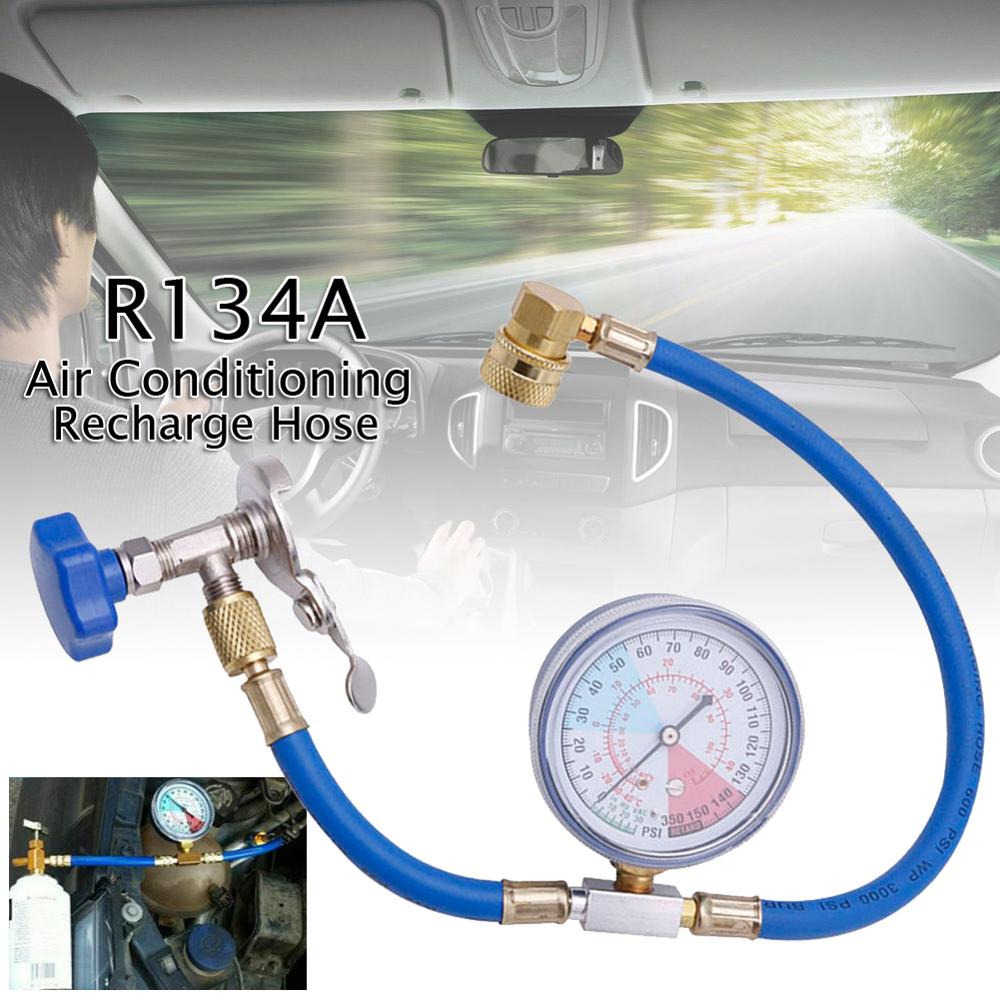 R134A Refrigerant Car Air Conditioning Recharge Measuring Hose Air Conditioning Repair Tool Gauge Valve Pipe Car Accessories