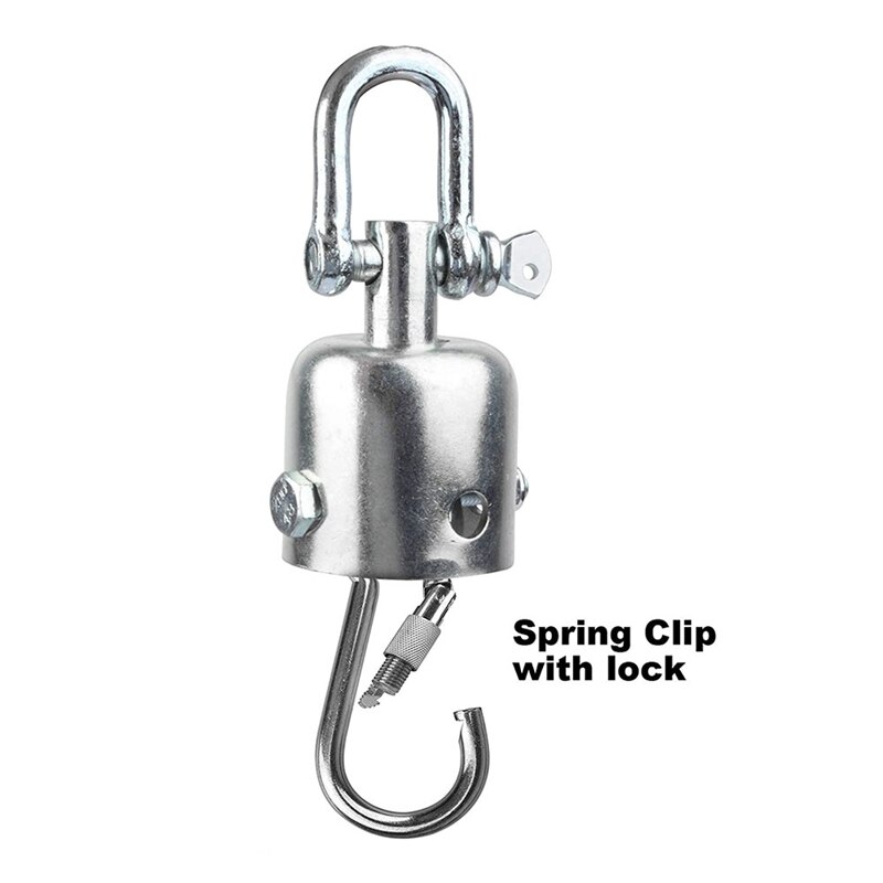 2 Pcs 360 Degree Rotatable Ceiling Hook Heavy Duty Hook Metal Hanging Chair Punching Bag Swing Swivel Hook Hanger