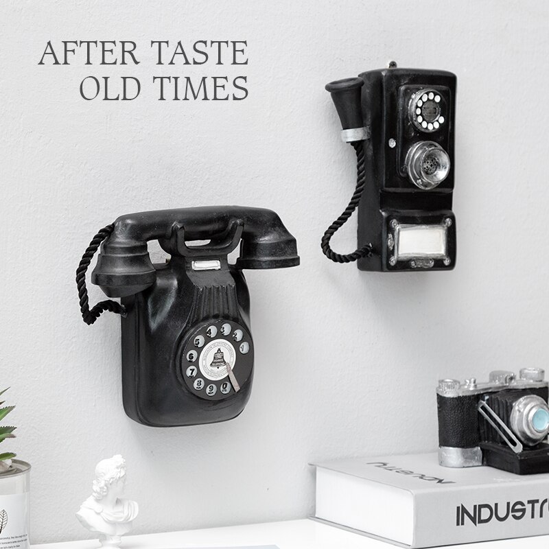Retro wall phone pendant restaurant wall decoration bar restaurant coffee shop wall decoration