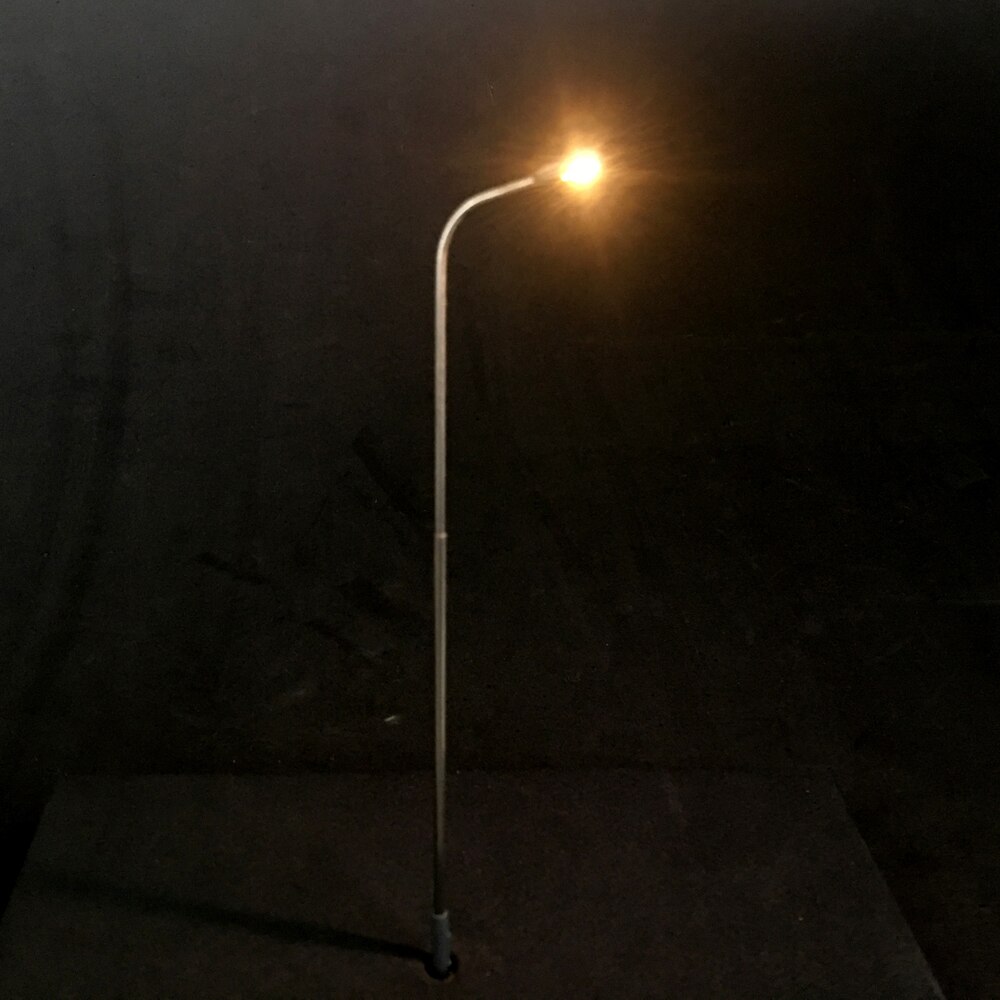 20pcs Ho Scale Model Railway Train Lamp Post Street Lights for Scene Modelling: Warm White