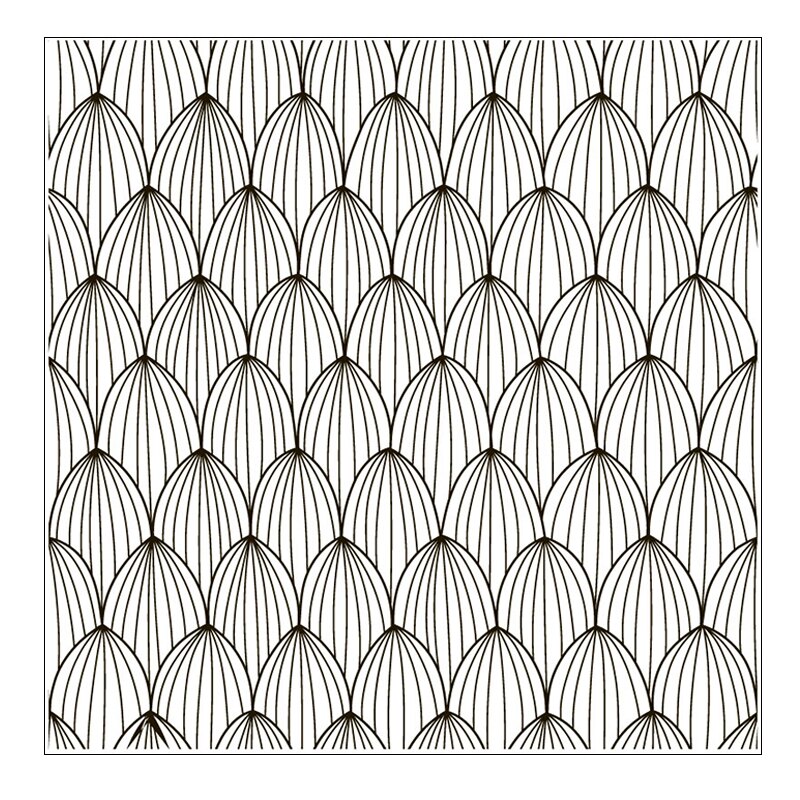Polymer Ton Textur Stempel Blätter Linderung matt Wolke/Blume/Wasser fließen/Welle/Mandala aufbringen DIY individuelle Keramik Handwerk: PINEAPPE