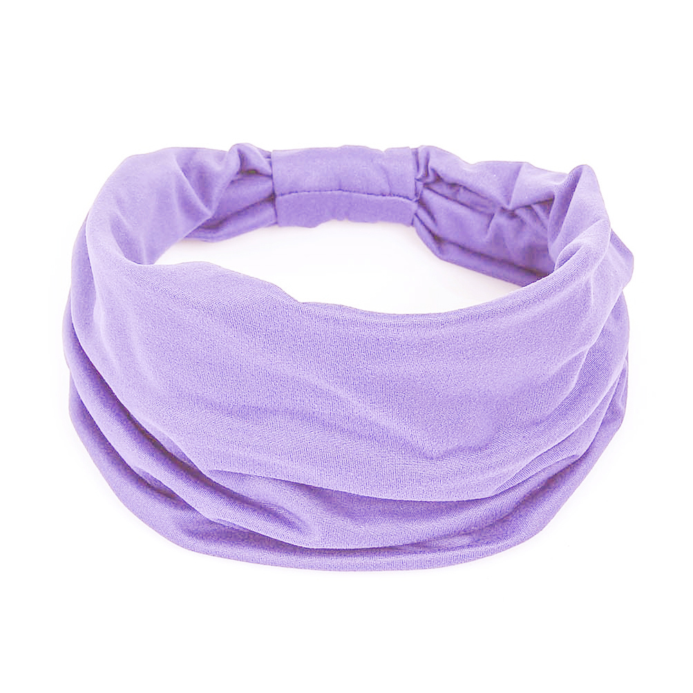 Diademas anchas para mujer, bandas elásticas suaves antideslizantes para el cabello, envolturas para la cabeza para Yoga y gimnasio, pañuelo de turbantes africanos de tela de algodón anudado