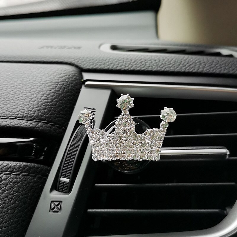 Grensoverschrijdende Auto Parfum Clip Diamond Auto Airconditioning Outlet Geur Clip Auto Accessoires Grote Kroon