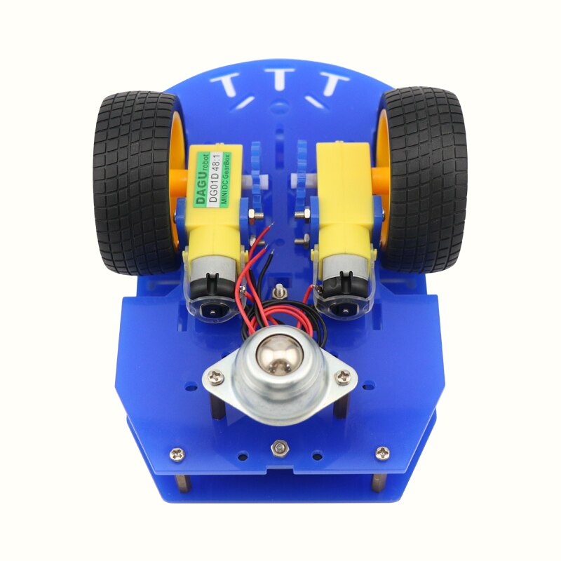 Akryl 2wd platform robot chassis arduino uddannelse smart bil diy robot bil med hastighedskode