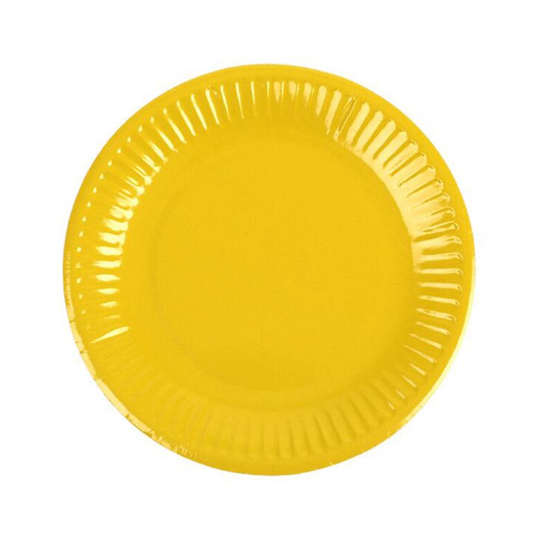 Party Paper Plate Dish Round Plates Party Supplies Disposable Plates Color Cardboard Art Painting Plate 10pcs/pack