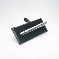 HUISHI Krawatte Stift Schließe Bar Krawatte Clips Für Männer Silber Farbe Männlichen Metall Kupfer Geschäft Krawatte Clip Herren Krawatte Clips: CL263