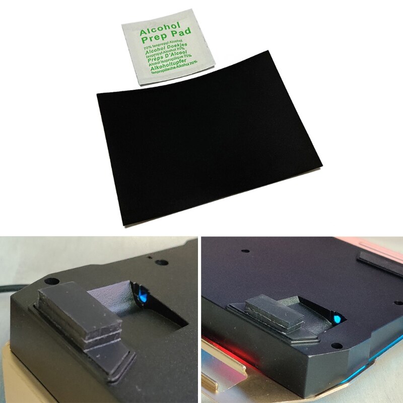 Toetsenbordvoetjes, zelfklevende antislip rubberen pads voor doe-het-zelf computertoetsenborden, zwart