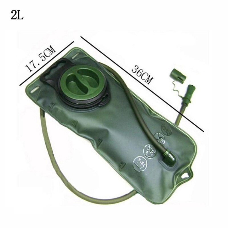 2L/10L/20L Opvouwbare Waterzak Grote Capaciteit Fietsen Drinkwater Container Outdoor Reizen Camping Water Bag Sport apparatuur: 2L-Green