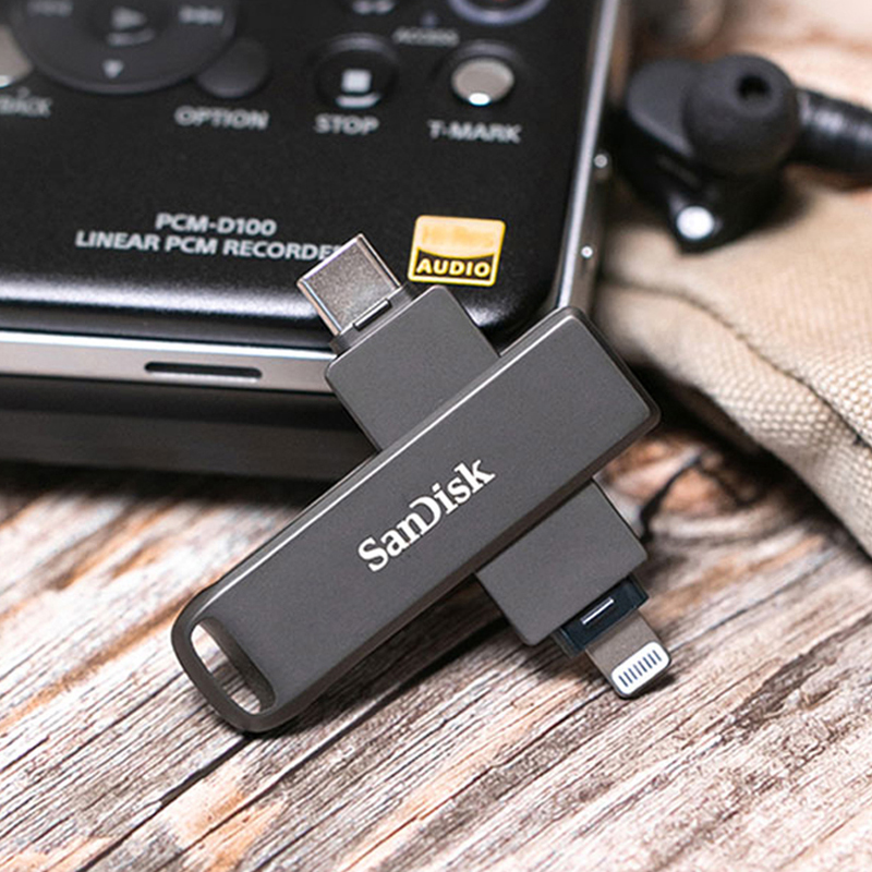 SanDisk USB Flash Drive iXpand OTG Lightning USB 3.0 Stick 256GB 128GB 2 IN 1 Pen Drive MFi dla iPhone'a i iPada oraz USB U Disk OTG