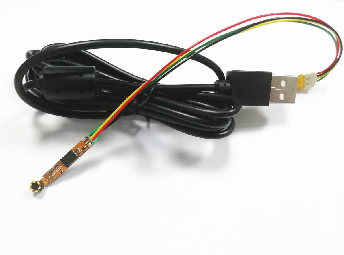 4.5mm 720P USB Endoscope Camera Module Inspection CMOS Borescope Magnifier Otoscope: side view with cable