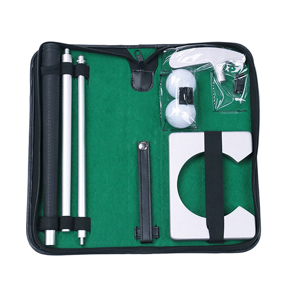 Portable Golf Putter Putting Set Kit For Indoor Outdoor Training Practice With Putter 2pcs Balls Putting Cup Golf Tool