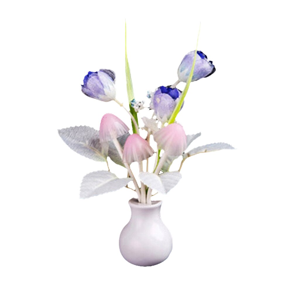 Blomst sopp soverom dekorasjon lys persepsjon led natt lys nattbord lys natt lys tulip sopp natt lys klem