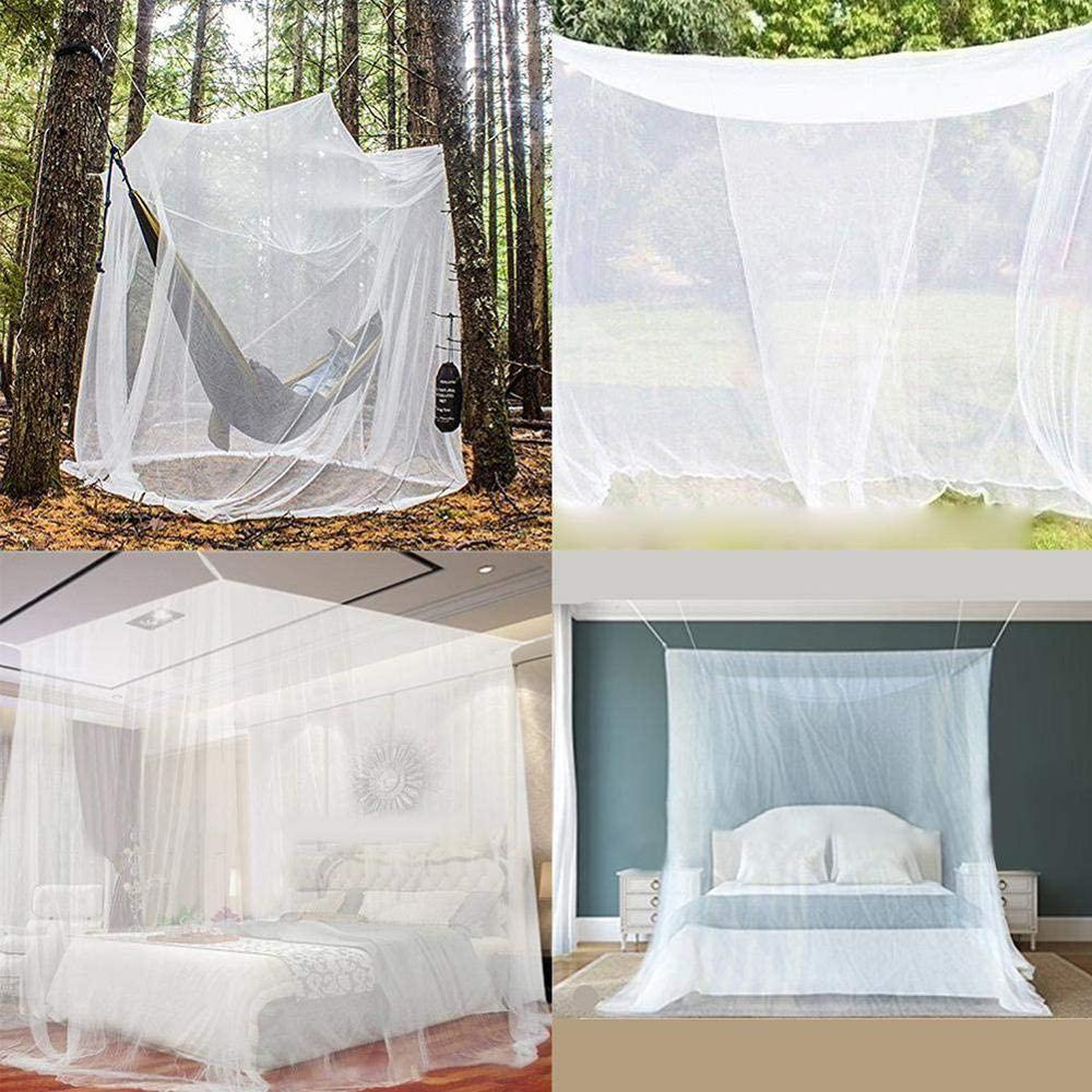 1Pc Large White Camping Mosquito Net Portable Foldable Net Travel Insect-proof Camping with Bag Storage Outdoor Mosquito
