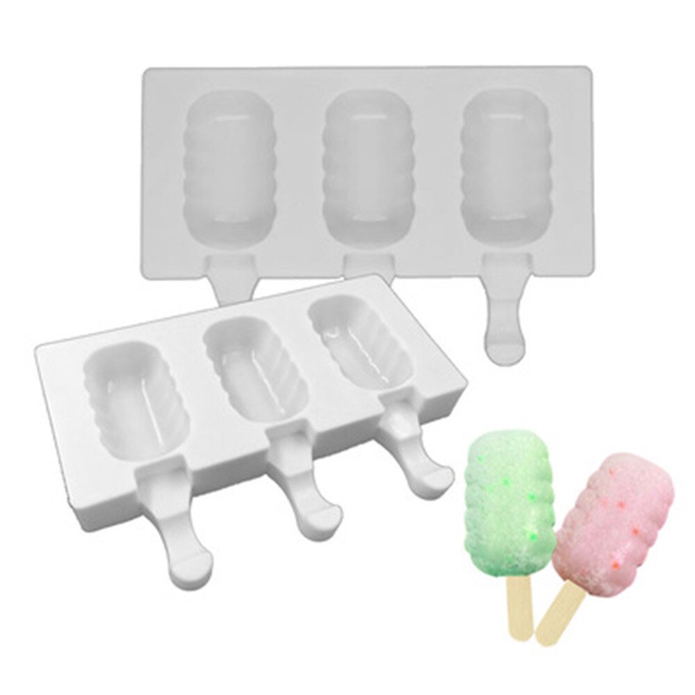 Baking Mini Ice Cream Molds,Silicone Popsicle Molds Cake,Cakesicle Mold for DIY Ice Pops,Oval,8-Cavity，4-Cavity