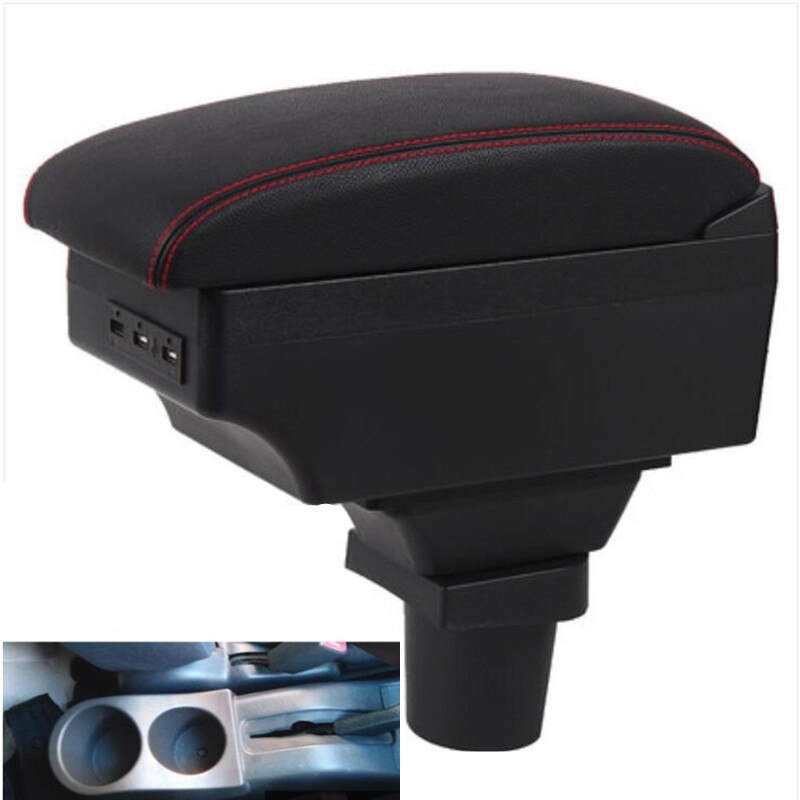 For Toyota RAV4 armrest box USB Charging heighten Double layer central Store content 99-03