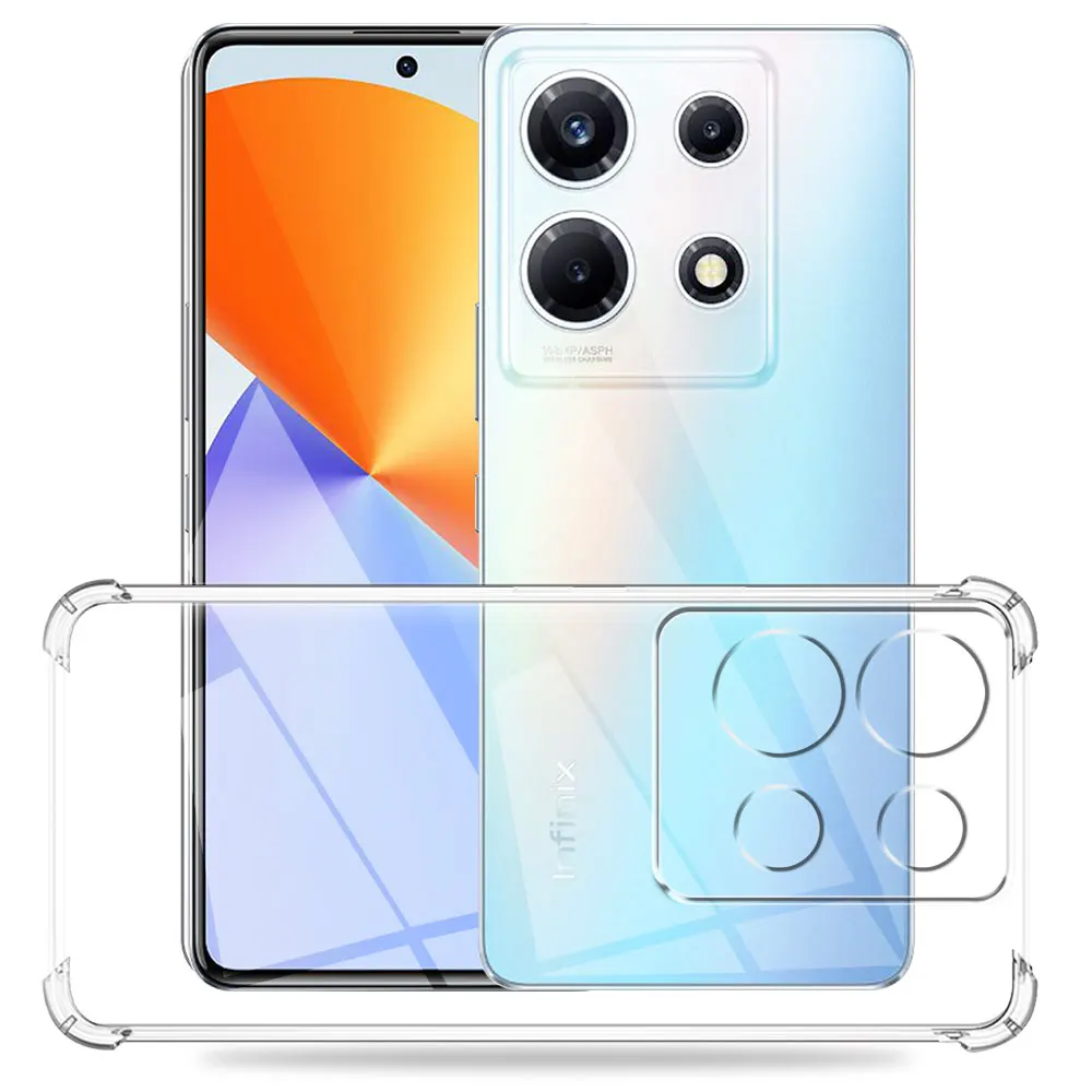 Funda de teléfono a prueba de golpes para Infinix Note 30 VIP, suave funda de silicona transparente o Infinix Note 30 Pro Coque