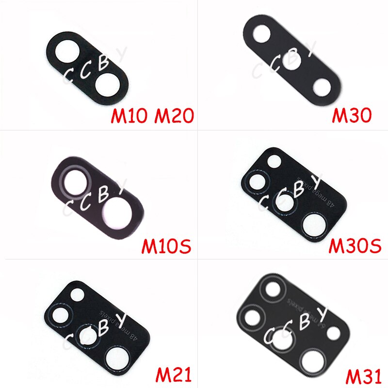 2 Stuks Achter Back Camera Glas Lens Cover Voor Samsung Galaxy M10 M20 M30 M40 M10S M20S M30S M21 M31 m51