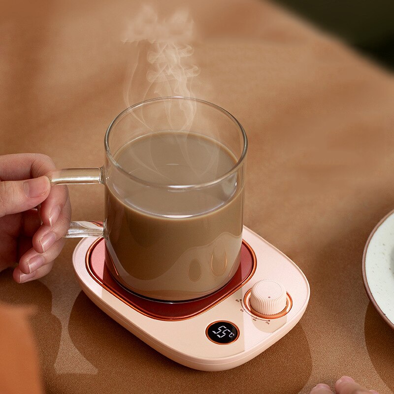 Usb Verwarming Coaster Voor Home Office Koffie Mok Cup Mat Warmer Heater Pad 3 Speed Constante Temperatuur Coaster Met Display