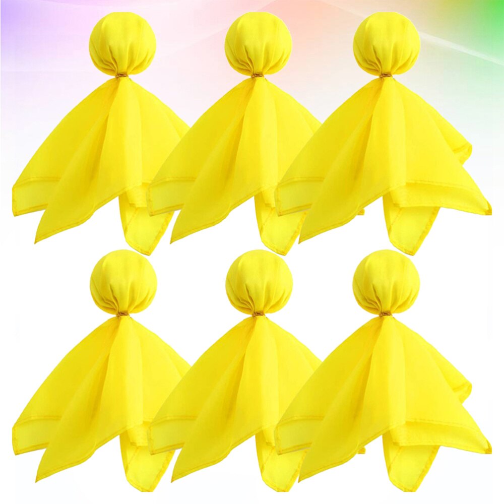 6pcs Soccer Penalty Flag Tossing Flags Football Sports Penalty Props Football Game Accessory for Outdoor (Yellow)
