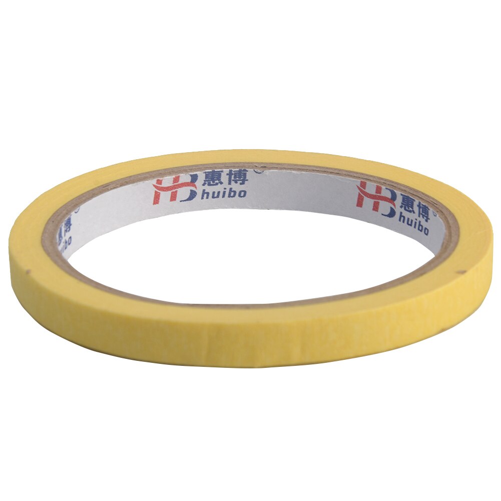 8/10/12/18/30Mm Masking Tape Model Verf Spray Geel Afplakband Temperatuur Automotive verf Masking Decoratie