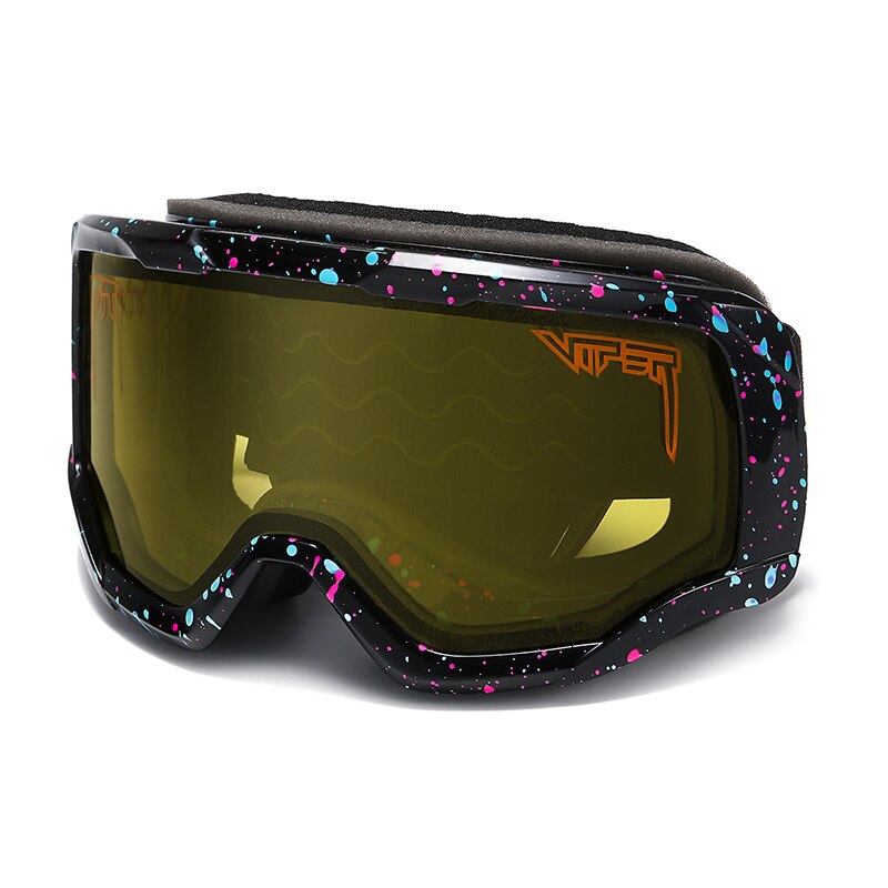 PIT VIPER Brand Double Layers Anti-Fog Ski Goggles Snowmobile Mask Glasses Men Women Snow Snowboard: Y14