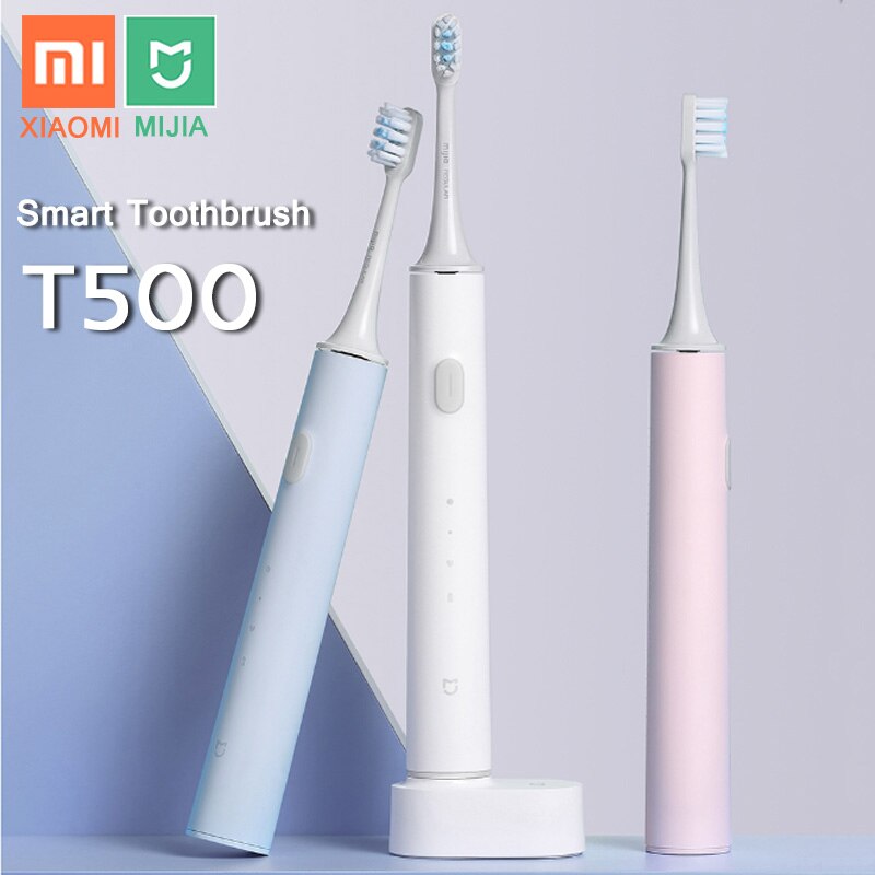 Xiaomi Mijia T500 T300 Elektrische Tandenborstel Smart Sonic Borstel Ultrasone Whitening Tanden Vibrator Draadloze Mondhygiëne Cleaner