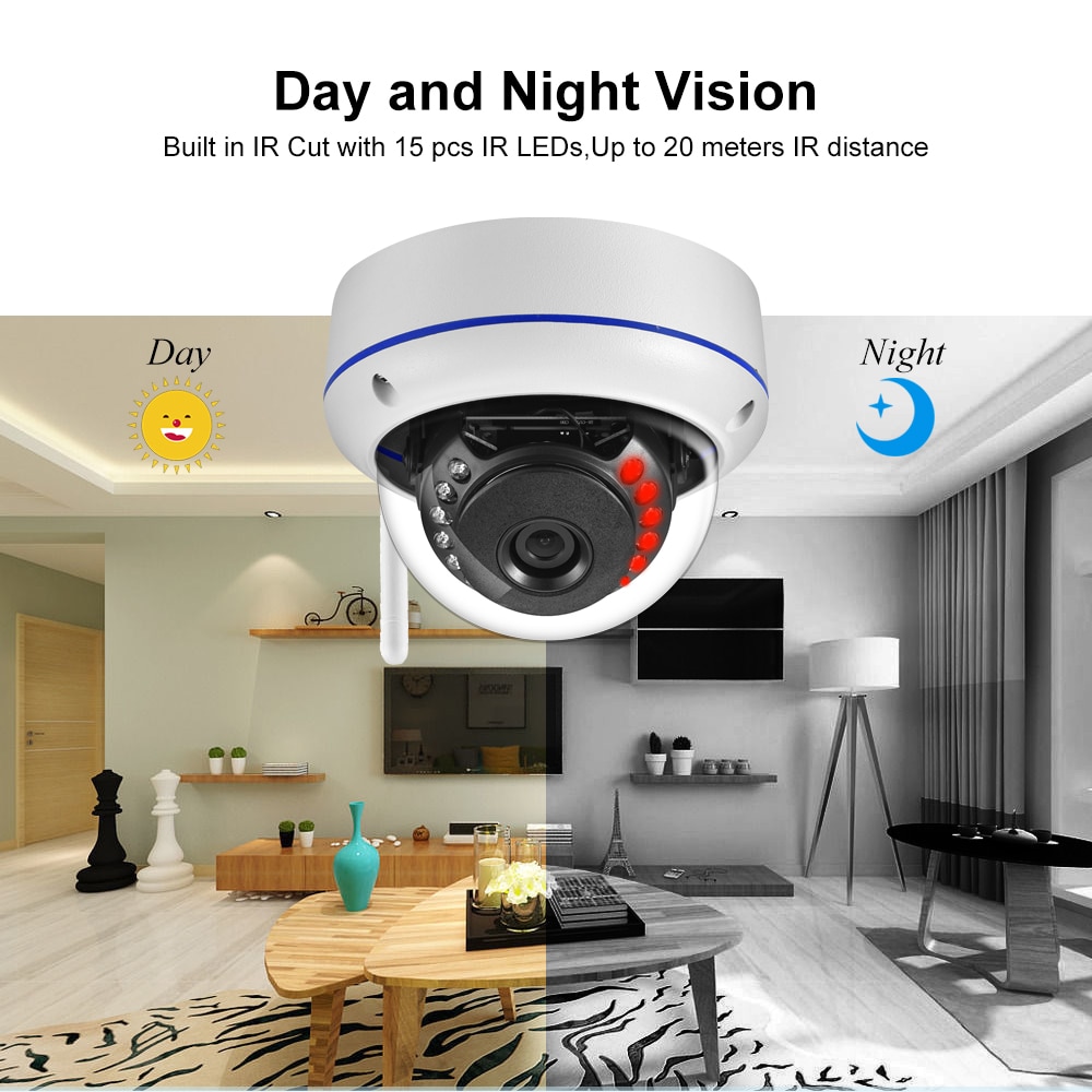 Gadinan iCSee APP 5MP FishEye Panorama Sicherheit 2MP 1080P HD 1,7mm Objektiv Weitwinkel CCTV Netzwerk Kuppel wifi Kamera P2P Xmeye VMS